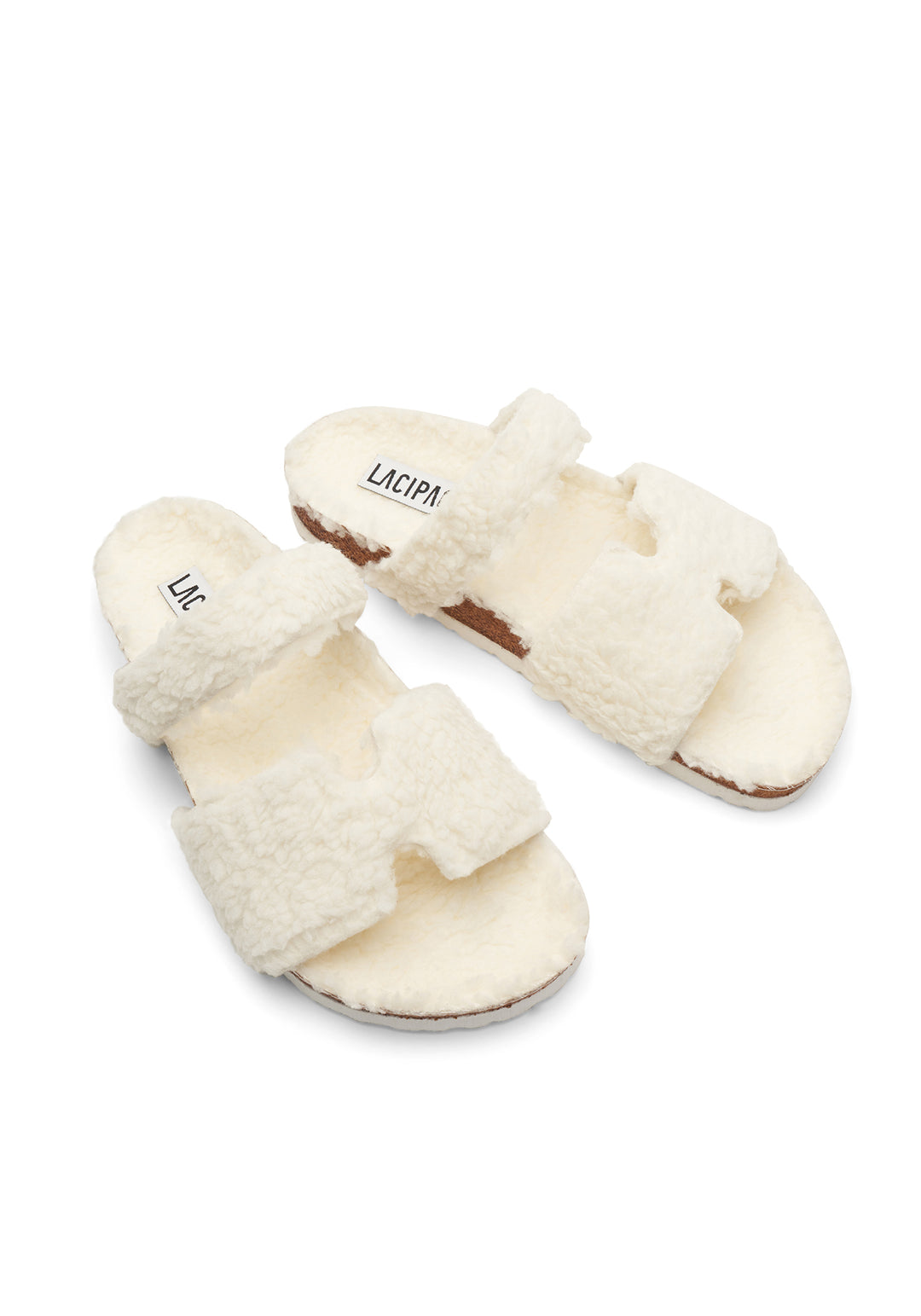 Women's Fluffy Open Toe Vegan Wool Comfortable Sandals