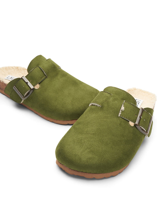 Women's Suede Comfortable Fluffy Clogs